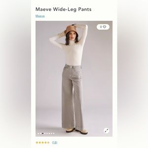 Wide Leg Pants by Maeve Anthropologie